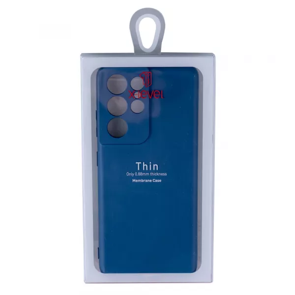 Husa de protectie Loomax pentru Samsung S21 Ultra, Silicon Subtire, Albastra