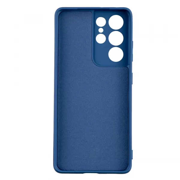 Husa de protectie Loomax pentru Samsung S21 Ultra, Silicon Subtire, Albastra