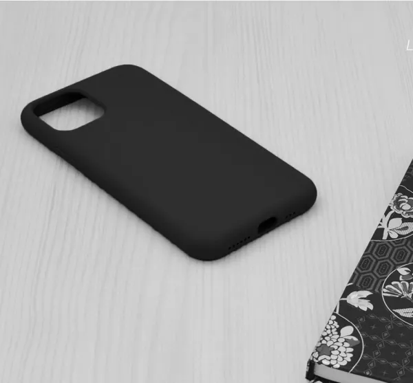 Husa  de prodectie Loomax, pentru iPhone 11 Pro Max, Silicon Subtire, Neagra