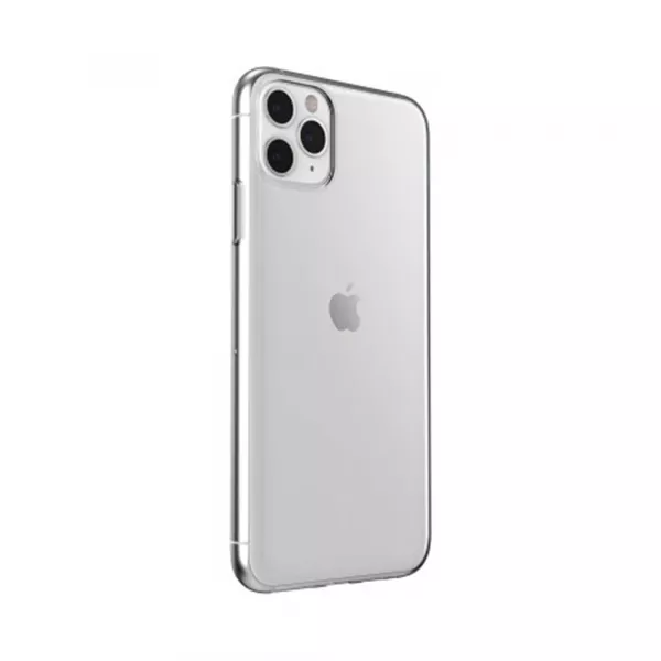Husa Loomax de protectie pentru iPhone 11 Pro Max, silicon subtire, 2 mm, transparent