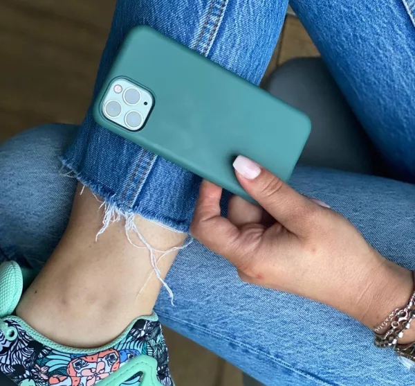 Husa de protectie Loomax, pentru iPhone 11 Pro Max, Silicon Subtire, Verde