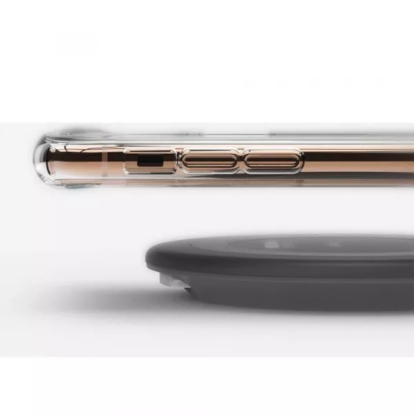 Husa Loomax de protectie pentru iPhone 11 Pro, silicon subtire, 2 mm, transparent