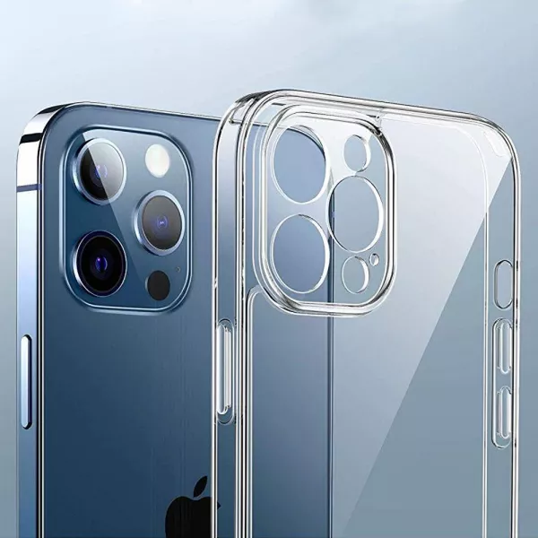 Husa Loomax de protectie pentru iPhone 12 Pro Max, silicon subtire, 2 mm, transparent