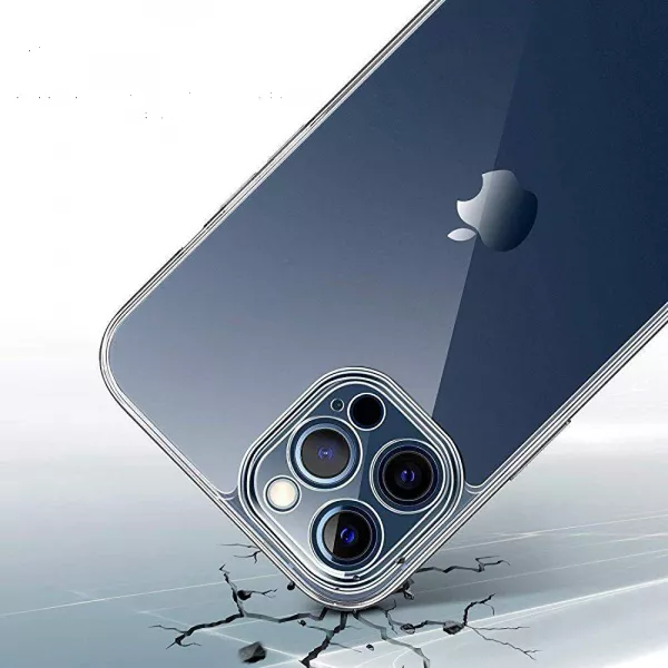 Husa Loomax de protectie pentru iPhone 12 Pro Max, silicon subtire, 2 mm, transparent