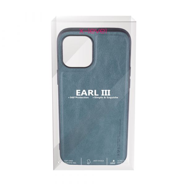 Husa de protectie Loomax, Iphone 12 Pro Max,  piele ecologica, verde