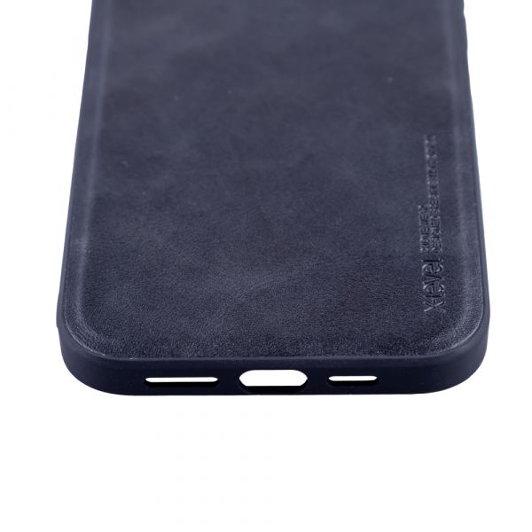 Husa de protectie Loomax, Iphone 13 Pro Max, piele ecologica, negru