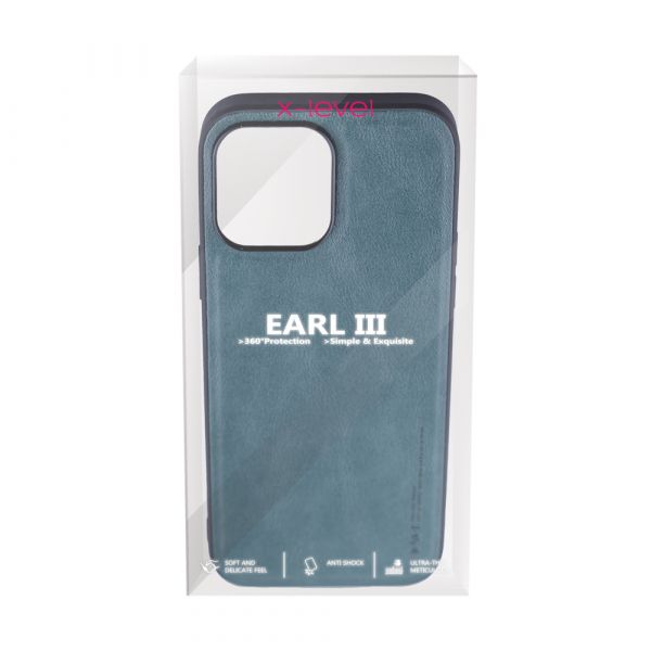 Husa de protectie Loomax, Iphone 13,  piele ecologica, verde