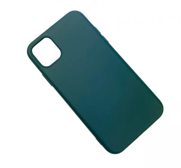 Husa de protectie Loomax, pentru iPhone 11 Pro, silicon subtire, verde