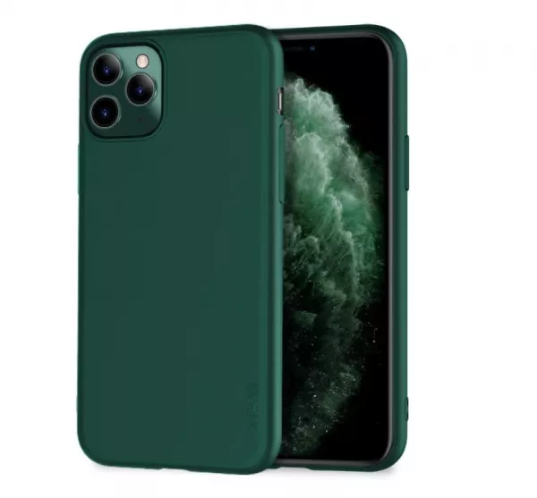 Husa de protectie Loomax, pentru iPhone 11 Pro, silicon subtire, verde