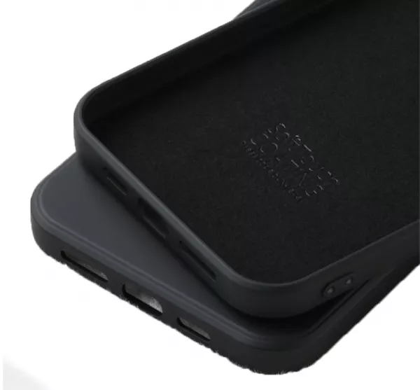 Husa  de protectie Loomax, pentru iPhone 12 / 12 Pro, silicon subtire, neagra