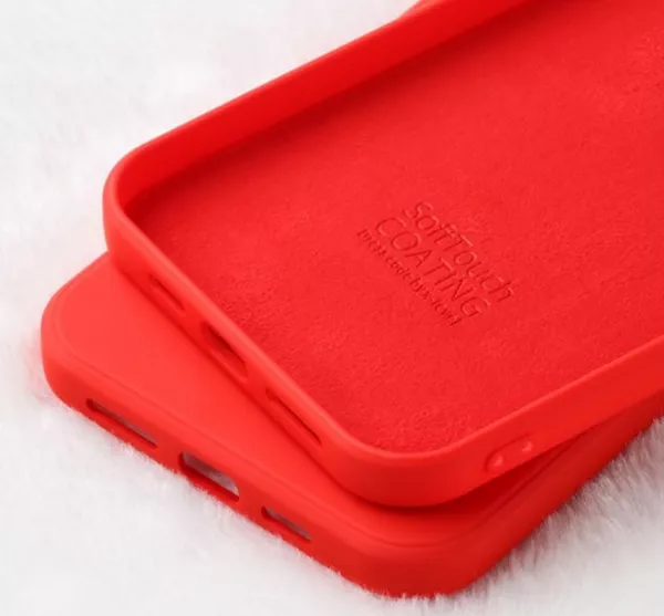 Husa de protectie Loomax, pentru iPhone 12 / 12 Pro, silicon subtire, rosie