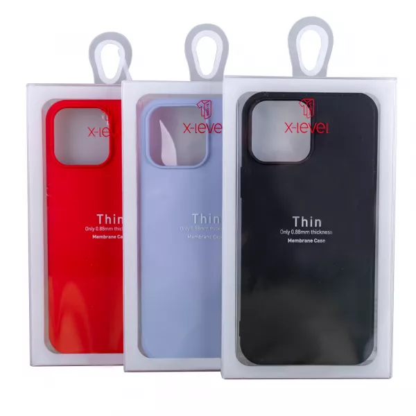 Husa de protectie Loomax, pentru iPhone 12 Mini, silicon subtire, albastra