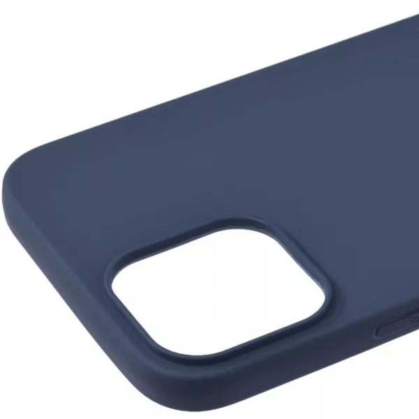 Husa de protectie Loomax, pentru iPhone 12 Mini, silicon subtire, albastra