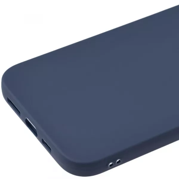 Husa de protectie Loomax, pentru iPhone 12 Mini, silicon subtire, albastra