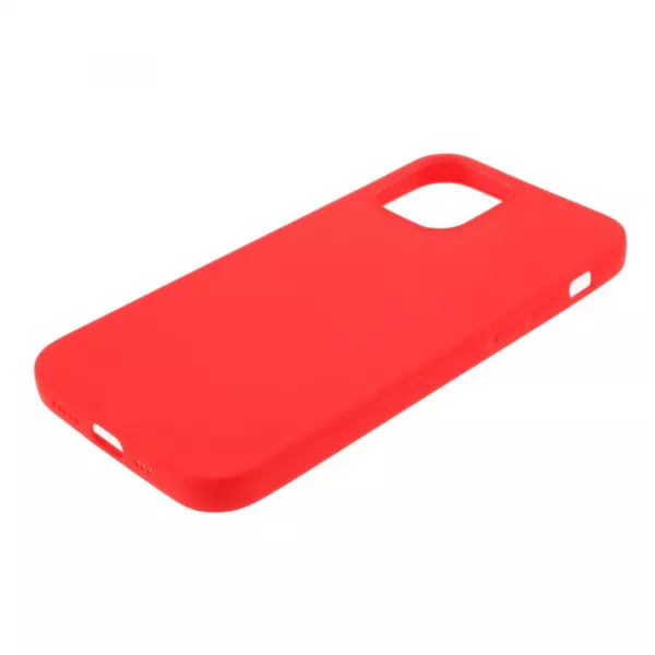 Husa de protectie Loomax, pentru iPhone 12 Mini, silicon subtire, rosie