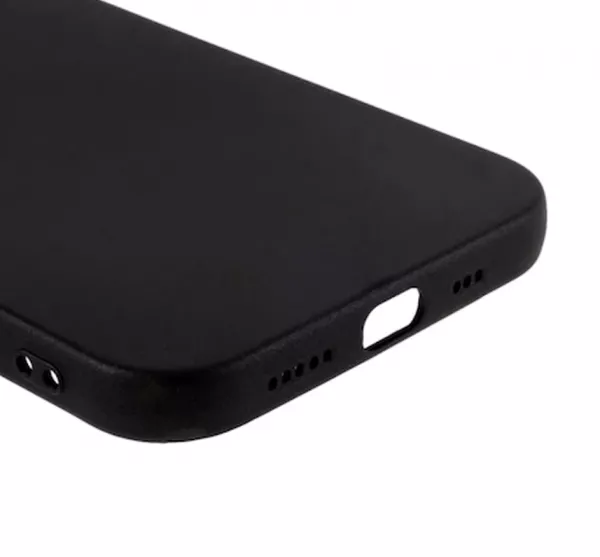 Husa de protectie Loomax, iPhone 13, silicon subtire, neagra