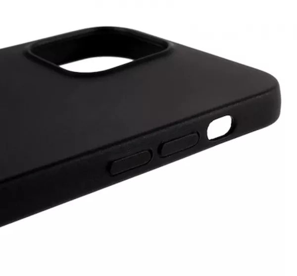 Husa de protectie Loomax, iPhone 13, silicon subtire, neagra