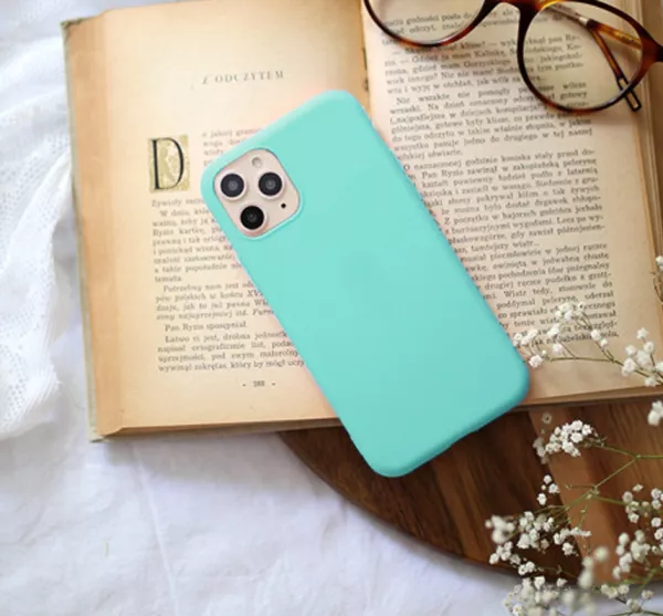 Husa de protectie Loomax, iPhone 13, silicon subtire, pistachio