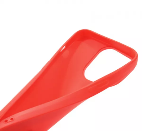 Husa de protectie Loomax, iPhone 13 Pro, silicon subtire, rosie