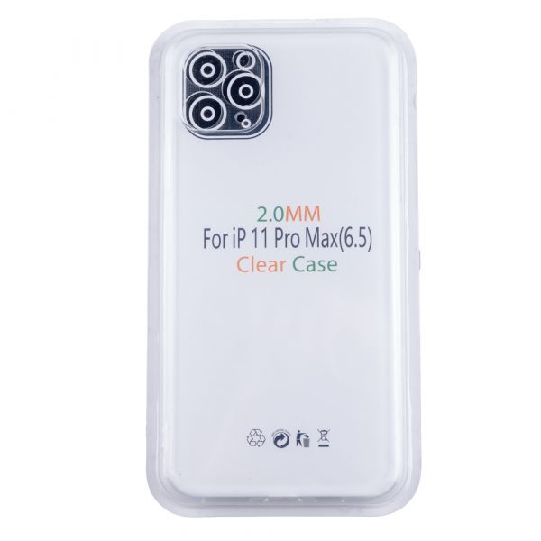 Husa Loomax de protectie pentru iPhone 11 Pro Max, silicon subtire, 2 mm, transparent