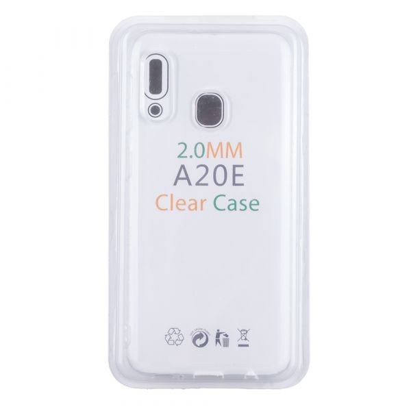 Husa Loomax de protectie pentru Samsung A20E, silicon subtire, 2 mm, transparent
