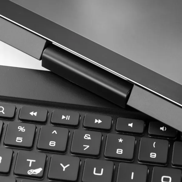 Husa Loomax tip mapa, tastatura Bluetooth, rotire 360 grade cu touchpad, neagra, 10.9/11 inch, cu 6 culori