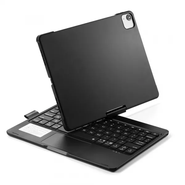 Husa Loomax tip mapa, tastatura Bluetooth, rotire 360 grade cu touchpad, neagra, 10.9/11 inch, cu 6 culori