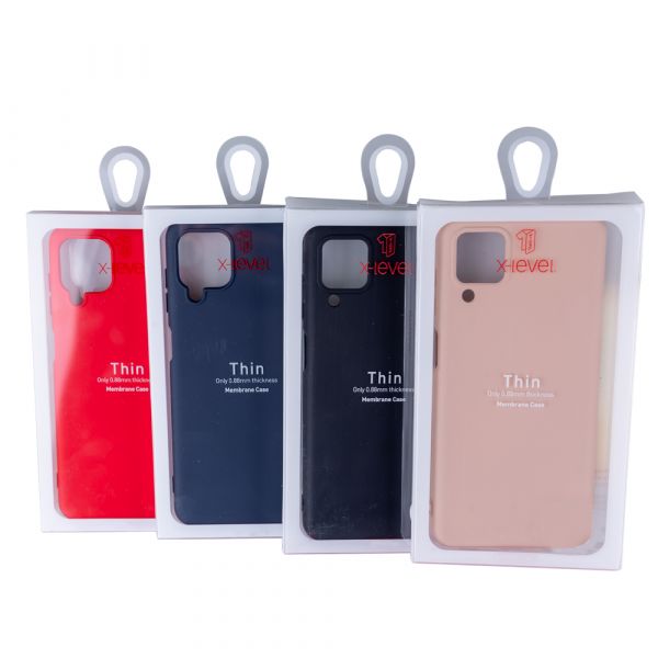 Husa de protectie Loomax, Samsung Galaxy A12, silicon subtire, albastru