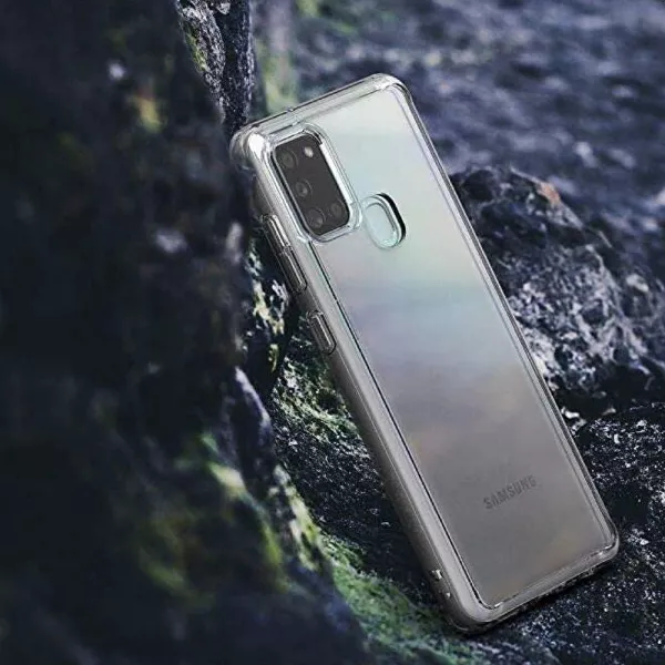 Husa Loomax de protectie pentru Samsung A21 S, silicon subtire, 2 mm, transparent