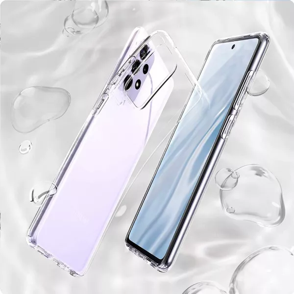 Husa Loomax de protectie pentru Samsung A72 5G, silicon subtire, 2 mm, transparent