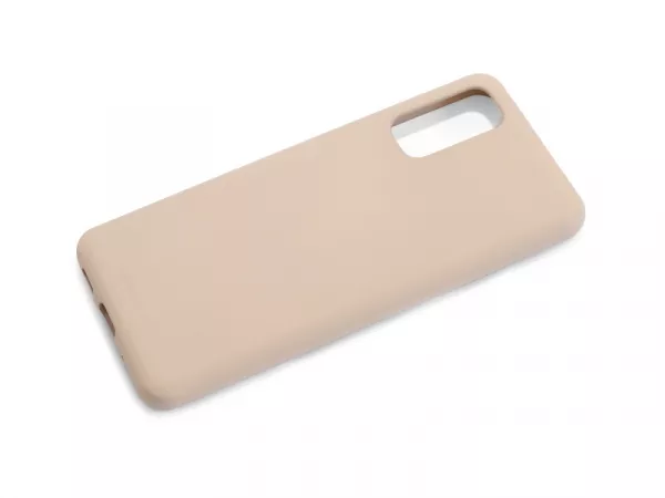 Husa de protectie Loomax, pentru Samsung Galaxy S20, silicon subtire,  bej