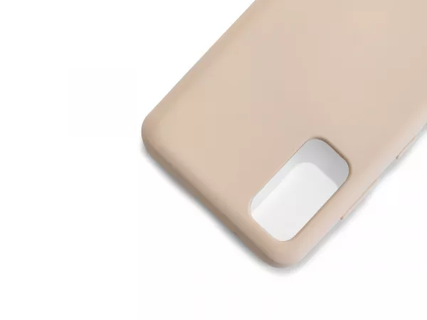 Husa de protectie Loomax, pentru Samsung Galaxy S20, silicon subtire,  bej
