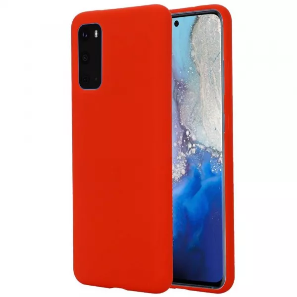 Husa de protectie Loomax, pentru Samsung Galaxy S20, silicon subtire, rosu
