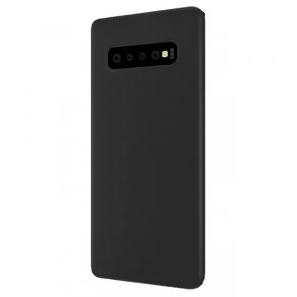 Husa de protectie Loomax pentru Samsung S10 Plus, Silicon Subtire, Neagra