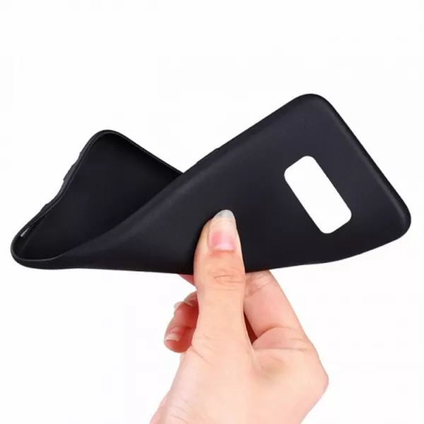 Husa de protectie Loomax pentru Samsung S10 Plus, Silicon Subtire, Neagra