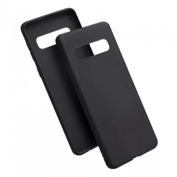 Husa de protectie Loomax pentru Samsung S10 Plus, Silicon Subtire, Neagra