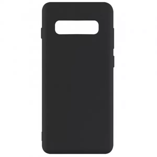 Husa de protectie Loomax pentru Samsung S10 Plus, Silicon Subtire, Neagra