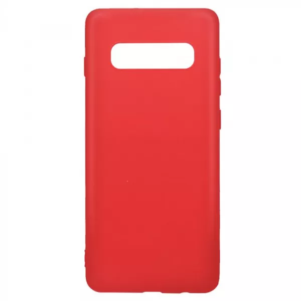 Husa de protectie Loomax pentru Samsung S10 Plus, Silicon Subtire, Rosie