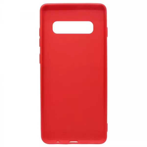 Husa de protectie Loomax pentru Samsung S10 Plus, Silicon Subtire, Rosie