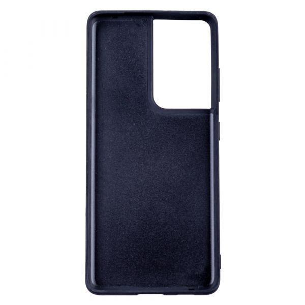 Husa de protectie Loomax, Samsung Galaxy S21 Ultra, piele ecologica, albastru