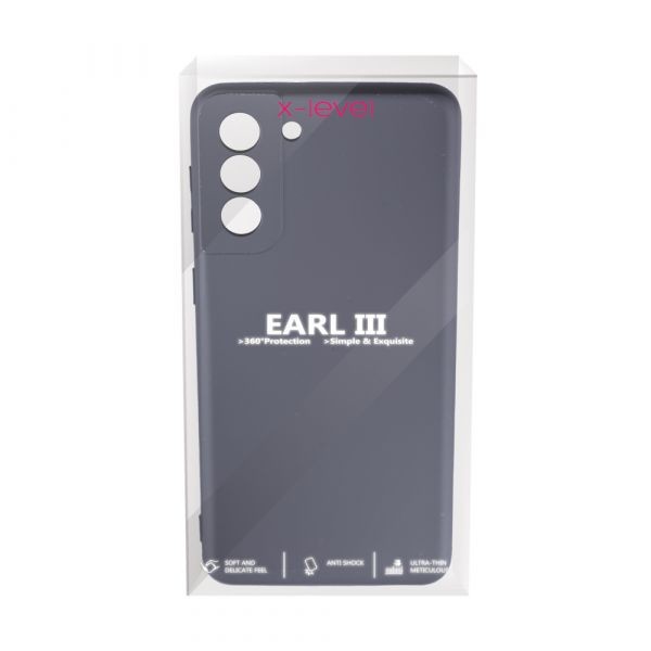 Husa de protectie Loomax, pentru Samsung Galaxy S21 Plus, silicon subtire, negru