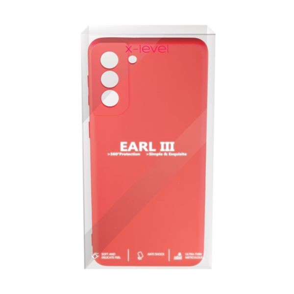 Husa de protectie Loomax, pentru Samsung Galaxy S21 Plus, silicon subtire, rosu