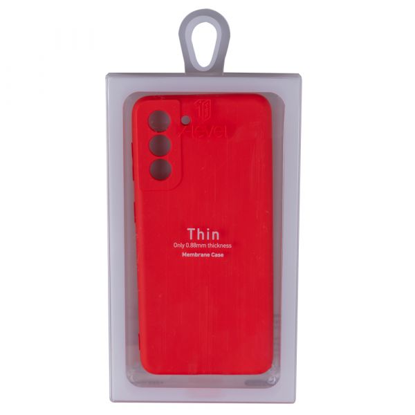 Husa de protectie Loomax pentru Samsung S21, Silicon Subtire, rosie