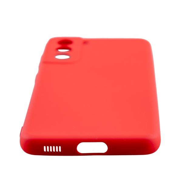 Husa de protectie Loomax pentru Samsung S21, Silicon Subtire, rosie