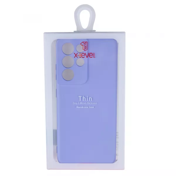 Husa de protectie Loomax pentru Samsung S21 Ultra, Silicon Subtire, Lilac