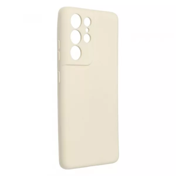 Husa de protectie Loomax pentru Samsung S21 Ultra, Silicon Subtire, Bej
