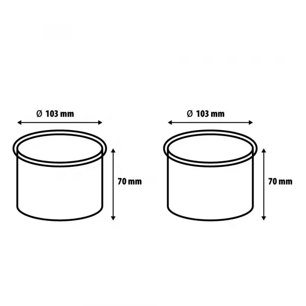 Incalzitor ceara, Lila Rossa, cu 2 cuve, 500ml + 500ml