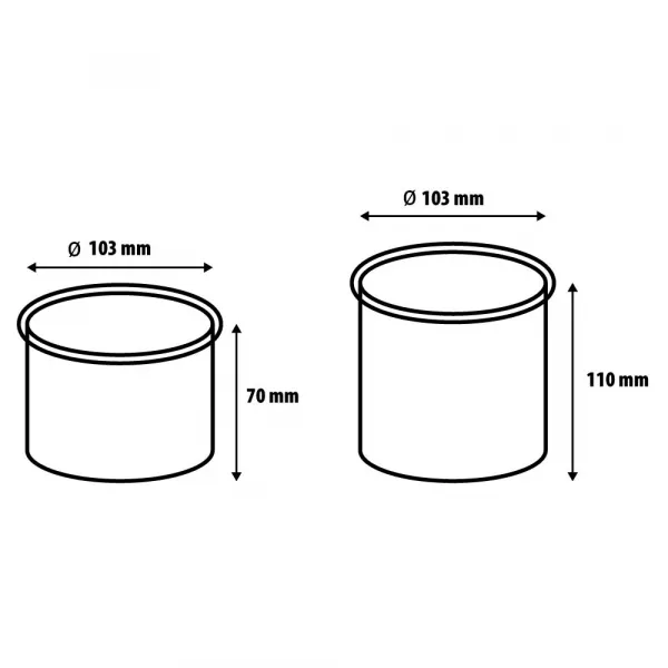 Incalzitor ceara, Lila Rossa, cu 2 cuve, 500ml + 800ml 