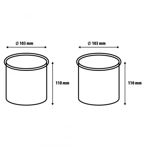 Incalzitor ceara, Lila Rossa, cu 2 cuve, 800ml + 800ml