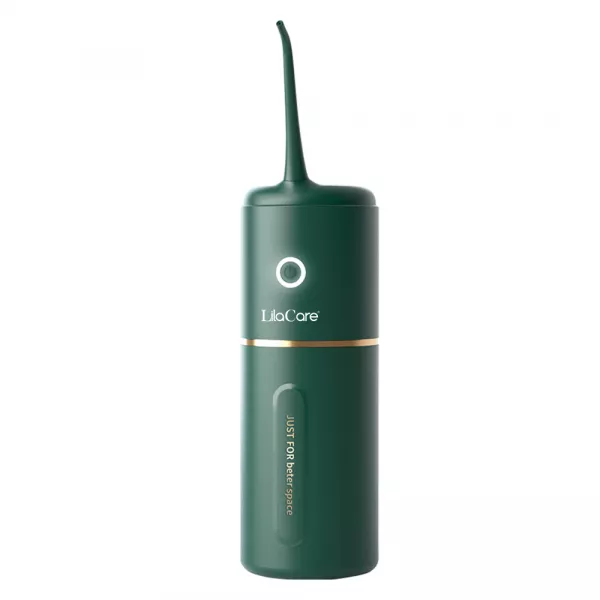 Irigator bucal profesional, dus bucal, Lila Care, rezervor 280 ml cu 4 capete, verde